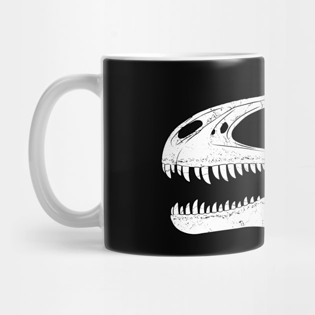 Acrocanthosaurus fossil skull by NicGrayTees